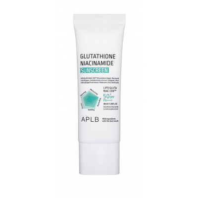 Солнцезащитный крем с глутатионом и ниацинамидом APLB SPF50 Glutathione Niacinamide Sunscreen, 40 мл
