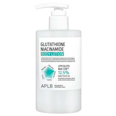 Лосьон для тела с глутатионом и ниацинамидом APLB Glutathione Niacinamide Body Lotion, 300 мл Лосьон для тела с глутатионом и ниацинамидом APLB Glutathione Niacinamide Body Lotion, 300 мл
