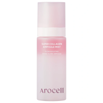 Двухфазная коллагеновая сыворотка-мист с PDRN и розовым маслом Arocell Super Collagen Ampoule Mist, 80 мл