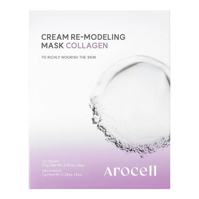 Альгинатная маска с коллагеном для упругости и сияния Arocell Cream Remodeling Mask Collagen,77 гр
