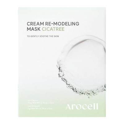 Успокаивающая альгинатная маска c центеллой и чайным деревом Arocell Cream Remodeling Mask Cicatree, 77 гр