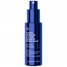 Разглаживающая сыворотка с пептидами меди Allies of Skin Copper Tripeptide & Ectoin Advanced Repair Serum, 30 мл