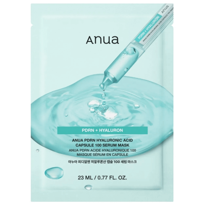 Тканевая маска с ПДРН и гиалуроновой кислотой Anua PDRN Hyaluronic Acid Capsule 100 Serum Mask Sheet, 23 мл