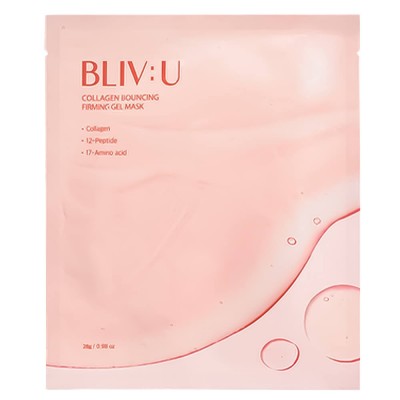 Коллагеновая гидрогелевая маска с пептидами BLIV:U Collagen Bouncing Firming Gel Mask