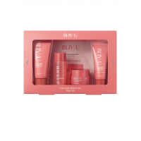 Набор миниатюр: пенка + тонер + крем + санскрин + пэды BLIV:U Collagen Bouncing Trial Kit 30+20+10+20 мл + 2 шт