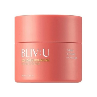 Коллагеновый крем для тургора кожи с пептидами BLIV:U Collagen Bouncing Firming Cream, 80 мл