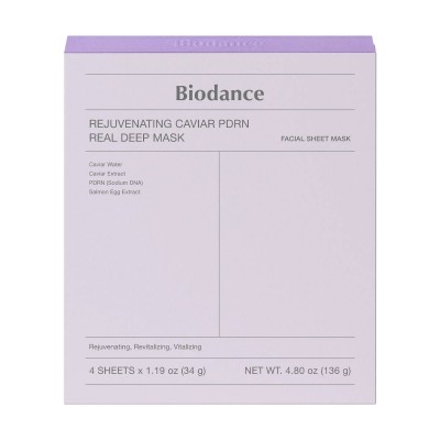  Омолаживающая гидрогелевая маска с ПДРН и икрой Biodance Rejuvenating Caviar PDRN Real Deep Mask, 34 гр 