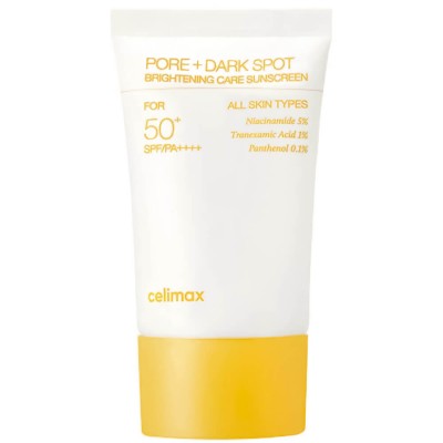 Осветляющий солнцезащитный крем Celimax Pore+Dark Spot Brightening Care Sunscreen SPF50+ PA++++, 50 мл Осветляющий солнцезащитный крем Celimax Pore+Dark Spot Brightening Care Sunscreen SPF50+ PA++++, 50 мл