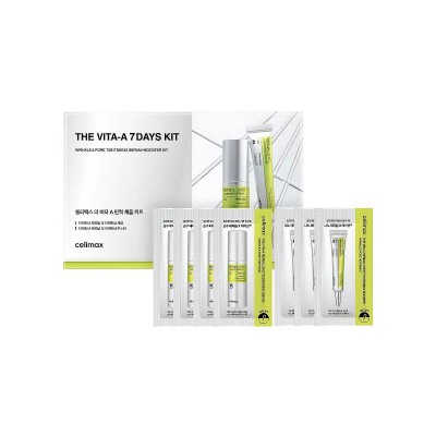 Набор: лифтинг-сыворотка + крем-бустер Celimax The Vita-A 7 Days Kit 1 мл х 4 шт + 1 мл х 3 шт Набор: лифтинг-сыворотка + крем-бустер Celimax The Vita-A 7 Days Kit 1 мл х 4 шт + 1 мл х 3 шт