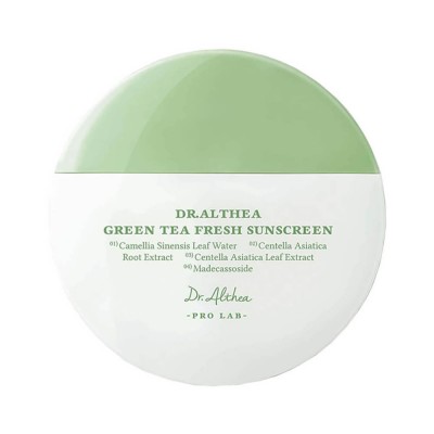 Успокаивающий солнцезащитный крем Dr. Althea Green Tea Fresh Sunscreen SPF50+ PA++++, 45 мл