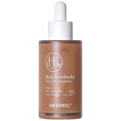Восстанавливающая ампула с 70% комбучи и церамидами MEDIPEEL Hyal Kombucha Tea-Tox Ampoule, 50 мл