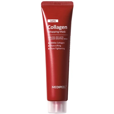 Маска-плёнка для сужения пор с коллагеном MEDIPEEL Red Lacto Collagen Wrapping Mask, 70 мл