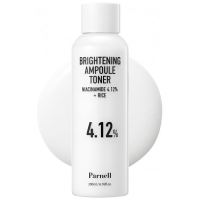 Осветляющий ампульный тонер Parnell Niacinamide 4.12 Rice Ampoule Toner, 200 мл