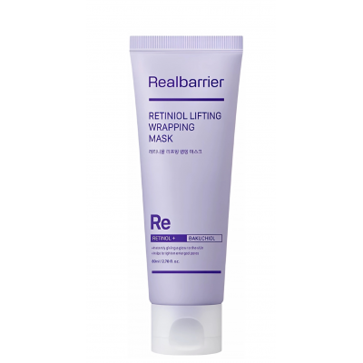 Маска-плёнка с ретинолом и коллагеном для лифтинга Real Barrier Retiniol Lifting Wrapping Mask, 80 мл