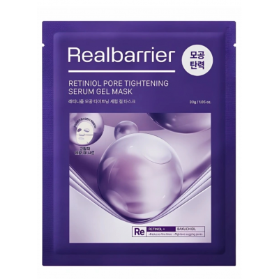 Гидрогелевая маска с ретинолом для сужения пор Real Barrier Retiniol Pore Tightening Serum Gel Mask
