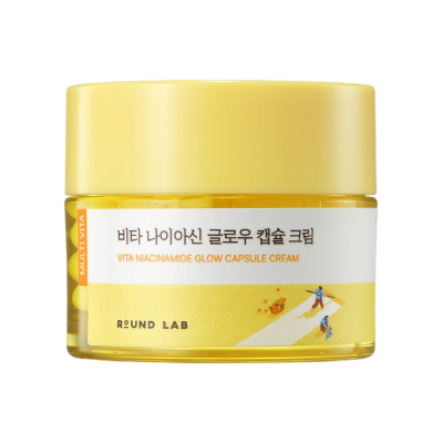 Осветляющий капсульный крем с ниацинамидом для сияния кожи Round Lab Vita Niacinamide Glow Capsule Cream, 50 мл