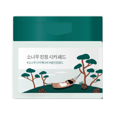 Пэды с экстрактами сосны и центеллы для проблемной кожи Round Lab Pine Calming Cica Pad, 50 шт