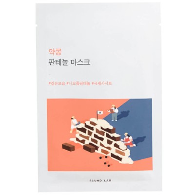 Барьерная тканевая маска с чёрной соей и пантенолом Round Lab Soybean Panthenol Mask, 1 шт