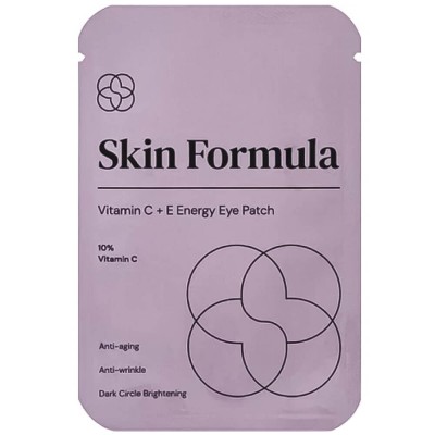 Тонизирующие патчи от тёмных кругов с 10% витамина C Skin Formula Vitamin C+E Energy Eye Patch, 2 шт Тонизирующие патчи от тёмных кругов с 10% витамина C Skin Formula Vitamin C+E Energy Eye Patch, 2 шт
