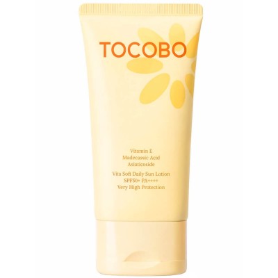 Солнцезащитный крем для лица и тела Tocobo Vita Soft Daily Sun Lotion SPF50+ PA++++, 150 мл Солнцезащитный крем для лица и тела Tocobo Vita Soft Daily Sun Lotion SPF50+ PA++++, 150 мл