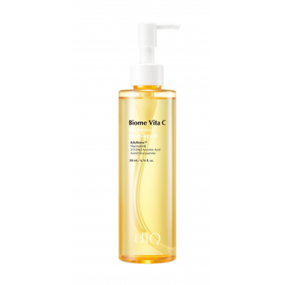 Лёгкое гидрофильное масло с витамином С UIQ Biome Vita C Brightening Cleansing Oil, 200 мл