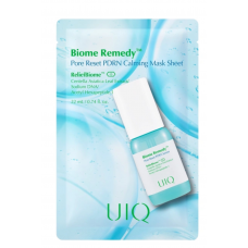 Охлаждающая маска с ПДРН для сужения пор UIQ Biome Remedy Pore Reset PDRN Calming Mask Sheet, 22 мл