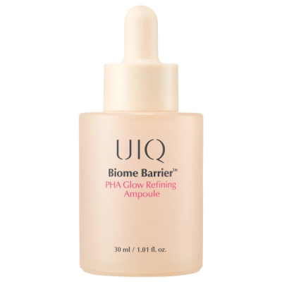 Отшелушивающая сыворотка с PHA-кислотой для сияния UIQ Biome Barrier PHA Glow Refining Ampoule, 30 мл