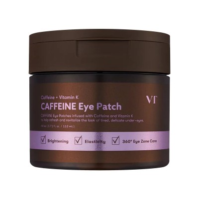Тканевые патчи для век с кофеином и пептидами VT Cosmetics Caffeine Eye Patch, 60 шт Тканевые патчи для век с кофеином и пептидами VT Cosmetics Caffeine Eye Patch, 60 шт