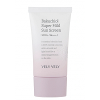 Мягкий солнцезащитный крем с бакучиолом  Bakuchiol Super Mild Sunscreen Vely Vely,50 мл