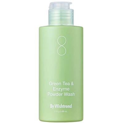 Энзимная пудра с зелёным чаем By Wishtrend Green Tea & Enzyme Powder Wash, 110 гр Энзимная пудра с зелёным чаем By Wishtrend Green Tea & Enzyme Powder Wash, 110 гр