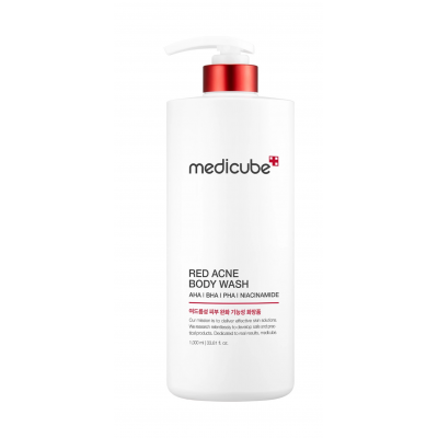 Противовоспалительный гель для душа с комплексом кислот против акне medicube Red Acne Body Wash 2.0 400 гр