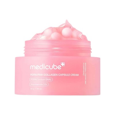 Укрепляющий капсульный крем с ПДРН и пептидами medicube PDRN Pink Collagen Capsule Cream, 55 мл Укрепляющий капсульный крем с ПДРН и пептидами medicube PDRN Pink Collagen Capsule Cream, 55 мл