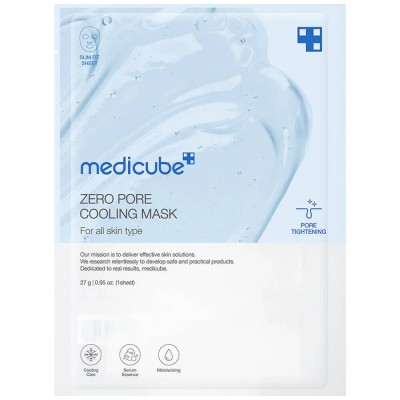 Охлаждающая тканевая маска для сужения пор medicube Zero Pore Cooling Mask, 27 гр
