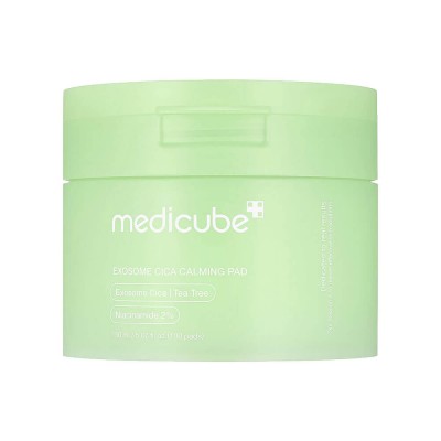 Успокаивающие тонер-пэды с центеллой medicube Exosome Cica Calming Pad, 100 шт Успокаивающие тонер-пэды с центеллой medicube Exosome Cica Calming Pad, 100 шт